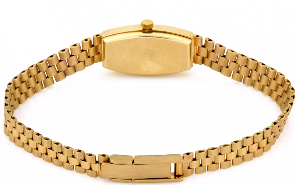 Dámske hodinky zo 14K zlata so zirkónmi Geneve Quartz