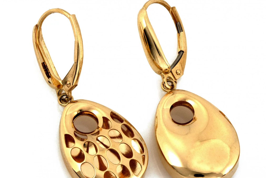 Zlaté náušnice - Golden Éclipse Earrings