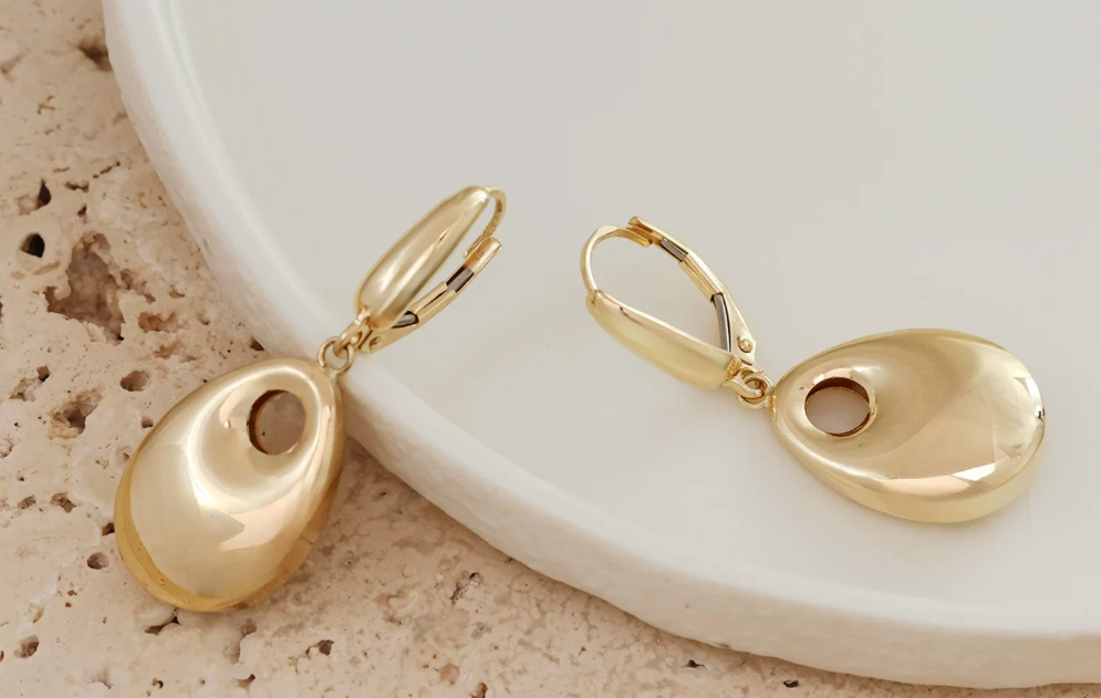 Zlaté náušnice - Golden Éclipse Earrings
