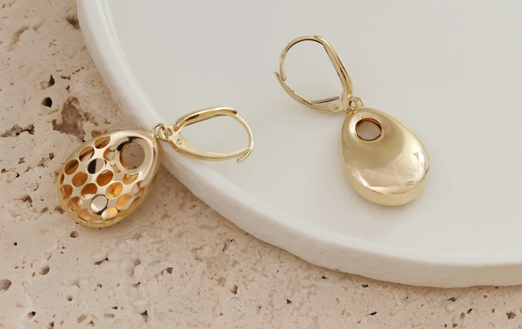 Zlaté náušnice - Golden Éclipse Earrings