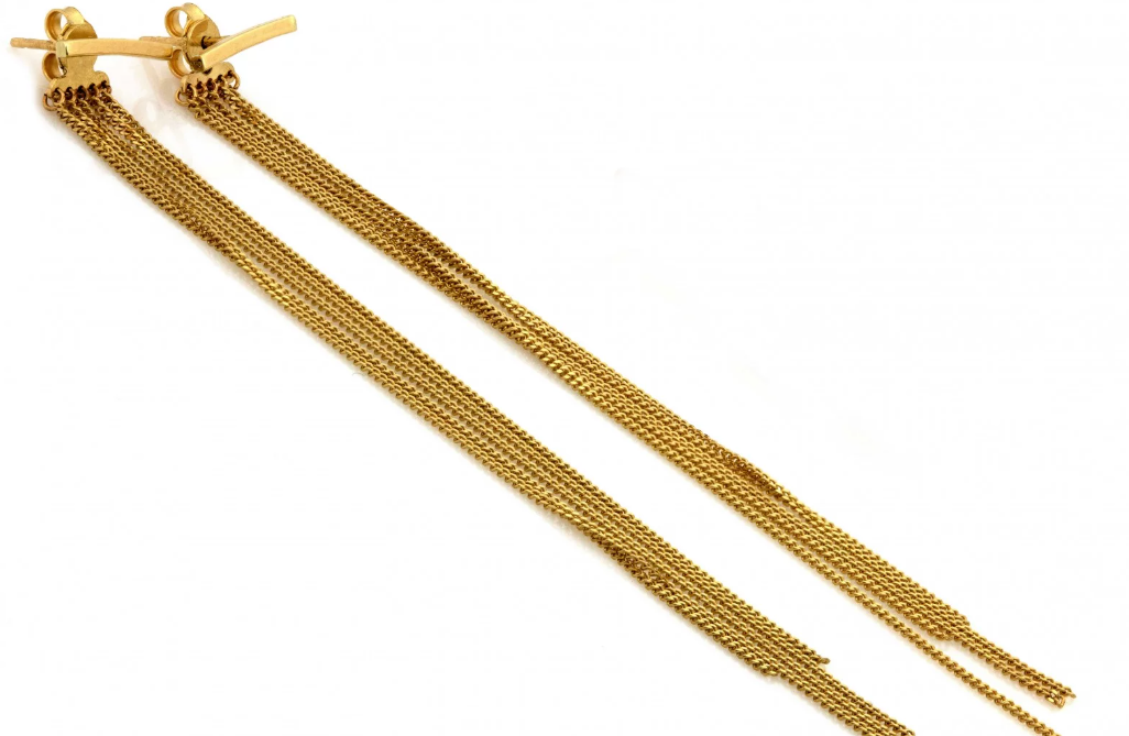 Retiazkové náušnice - Fringe Statement