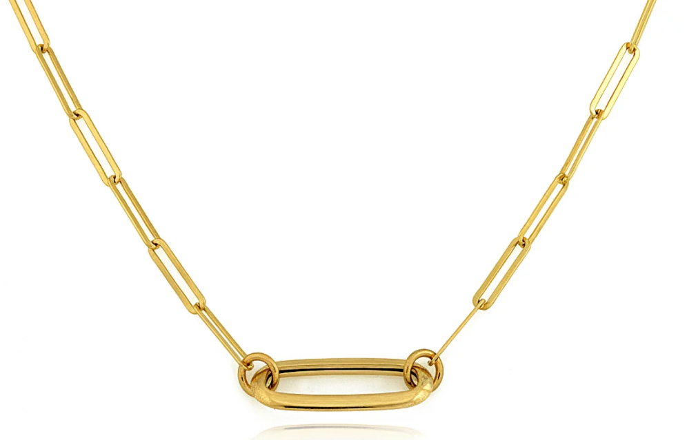 Zlatý náhrdelník Golden Link Élégance