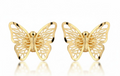 Luxusné zlaté náušnice - Chic Mariposa