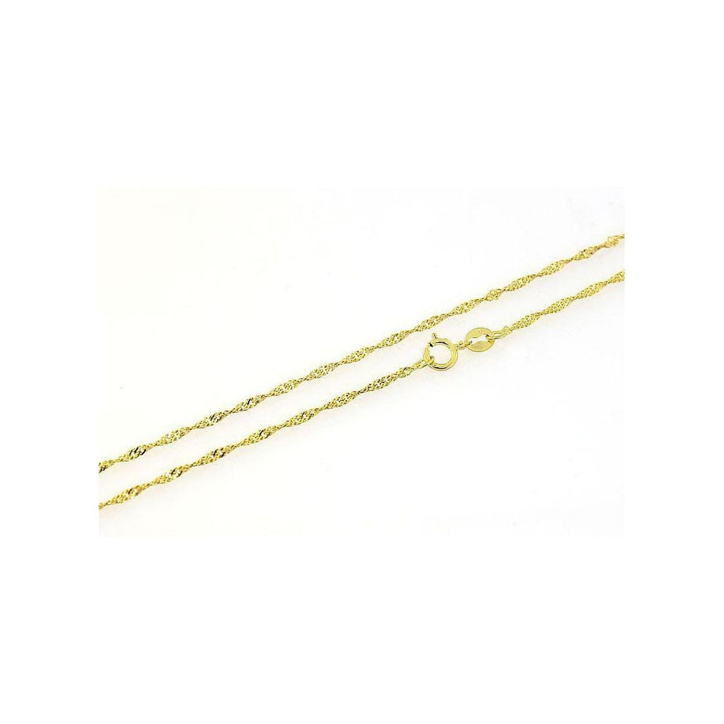 Zlatá retiazka Singapur 1.5 mm