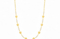 Zlatý náhrdelník - Butterfly Pearl Chain