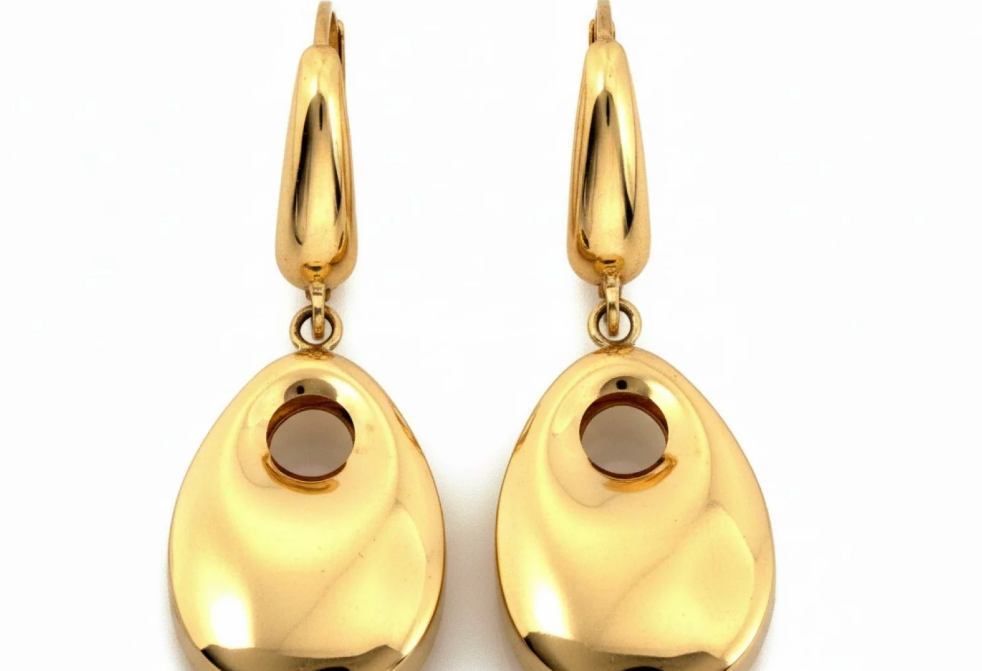 Zlaté náušnice - Golden Éclipse Earrings