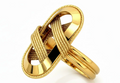 Zlatý prsteň s prepleteným motívom – Golden Entrelacé Ring