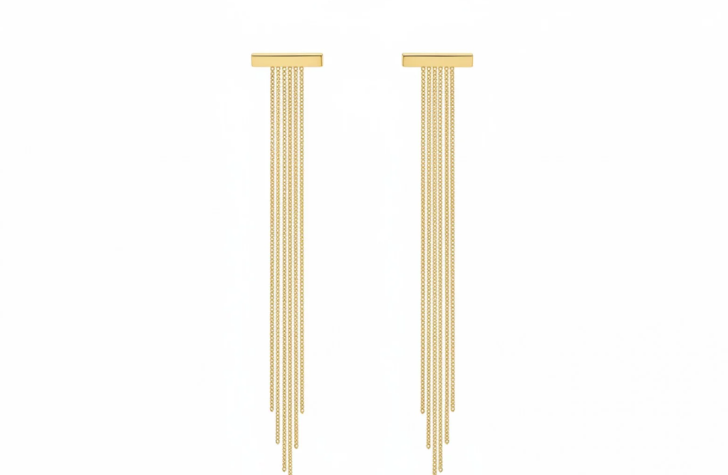 Retiazkové náušnice - Fringe Statement